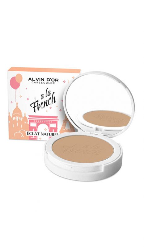 Alvin D`or A LA FRENCH ALF-03 Powder tone 01 Tea rose compact fixing Eclat Naturel 10g
